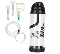 Hamwesh Mungitrice Manuale, Mungitrice Portatile per Capre con Scala Trasparente, capacità 3 Litri, Pompa per Vuoto con Bottiglia Trasparente, per Uso Agricolo Domestico di Pecore Capre Mucche