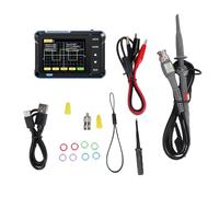 Hamwesh Oscilloscopio Portatile, Frequenza di Campionamento 2,5 MS/s Oscilloscopio Digitale Portatile con Larghezza di Banda 200 KHz, per Principianti con Impostazione Automatica LCD da 2,8 Pollici