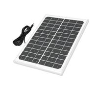 Hamwesh Pannello solare monocristallino da 15 W e 12 V | Modulo di ricarica solare, telaio in alluminio, struttura laminata robusta; telecamere di sicurezza e luci di segnalazione