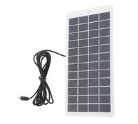Hamwesh Pannello Solare, Tasso di Conversione in Silicio Policristallino da 12 V con Interfaccia DC per Luci di Emergenza Luci del Semaforo