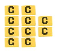 Hamwesh Pasta Elastica Colorata per Bracciale con Parola C da 10 Pezzi per Partita di Calcio, Materiale in Nylon, Adatta per Adulti e Bambini, Evidenziando l'identità Dell'intestazione, Tendenze