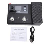 Hamwesh Pedale Effetti per Chitarra, Processore Multieffetto di Conversione del Suono Ad Alta Precisione a 24 Bit, Pedale per Chitarra Elettrica con 8 Moduli Paralleli 100 Preimpostazioni Batteria