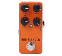 Hamwesh Pedale Flanger, Pedale Effetti per Chitarra Flanger Vintage Analogico a Basso Rumore True Bypass, Corpo in Lega di Alluminio con Manopole del Tempo di Ritardo di Rigenerazione per Basso
