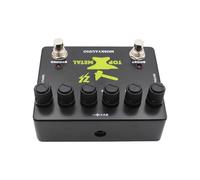 Hamwesh Pedale per Chitarra con Distorsione in Metallo, Stompbox per Effetti Heavy Metal con Messa a Fuoco Media e Boost EQ a 3 Bande, Pedale per Chitarra Overdrive per Pedaliere per Elettrica,