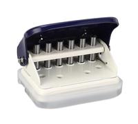 Hamwesh Perforatrice, Posizione Precisa Efficiente e Perforatrice Portatile a 6 Fori per un Allineamento Preciso, per Fogli Sfusi con Design a Righello e Scatola di Cartone per Ufficio di Carta A4