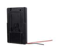 Hamwesh Piastra Batteria con Attacco a V, Adattatore Versatile Facile Funzionamento a Scorrimento Adattatore Batteria con Attacco in Oro, Piastra di Blocco V con Uscita D Tap Materiale ABS Premium