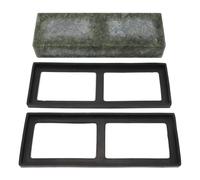 Hamwesh Pietra per Affilare i Coltelli, Pietra per Affilare Fine Lucidante Verde Grana 10000, Kit per con Base in Silicone Antiscivolo per Utensili da Caccia da per Chef