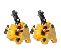 Hamwesh Pinza del Freno a Disco Biciclette, in Lega di Alluminio Che Tira Freno a Disco Idraulico per Dischi da 6,5 Pollici con Bici a Montaggio Piatto Bike Anteriore di (Gold)