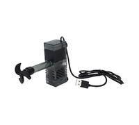 Hamwesh Pompa per Acquario USB, 2,3W, Filtro Sommerso, Basso Rumore | Circolatore silenzioso per acquari, plastica, flusso regolabile, per stagni di tartarughe, vasche per gamberetti, sistemi