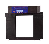 Hamwesh Porta Automatica per Pollaio, Rilevamento della Luce, (Marrone | Apriporta automatico per pollame, plastica, impermeabile IP45, display a LED, anti-pizzicamento, per pollo, anatra, oca,