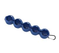 Hamwesh Porta della Pallina da Golf, Sacca da Trasporto Protettiva in Silicone Morbido Che Tiene 5 Palline da Golf con Gancio per Un Facile Accesso e Spazio Portatile su Sacca da o Zaino (Blue)