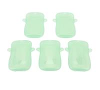Hamwesh Porta Sacchetti per Alimenti a Prova di Compressione da 5 Pezzi, Design a Prova di Perdite, Plastica, Impugnatura Facile da Impugnare, per l'alimentazione dei Neonati, con Uso (GREEN)