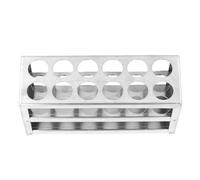 Hamwesh Portaprovette, Robusto Supporto per Provette in Acciaio Inossidabile 304, Portaprovette Multifunzionale con Design Compatto e Portatile per Esperimenti Scientifici Nelle Scuole di