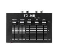 Hamwesh Preamplificatore Fono, Preamplificatore per Giradischi Equalizzatore a 2 e 3 Bande in Lega di Alluminio, con NE5532 a Basso Rumore Alti Medi Bassi e Controllo del Volume Bilanciato per