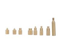 Hamwesh Punte di Inserimento Set di Calore, Ottone M2 M2.5 M3 M4 M5 M6 M7 M8 con Eccellente Conduzione di Calore per Parti della Stampante 3D 936 T18 ST 900M FX888D Giorni di Saldatura in Ferro di
