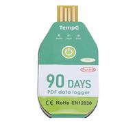 Hamwesh Registratore Dati di Temperatura, Registratore di Temperatura USB, PDF Ad Alta Precisione con 18.000 Voci di Dati per la Logistica della Catena del Freddo (90 giorni)