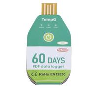 Hamwesh Registratore Dati di Temperatura, Registratore di Temperatura USB, PDF Ad Alta Precisione con 18.000 Voci di Dati per la Logistica della Catena del Freddo (60 giorni)