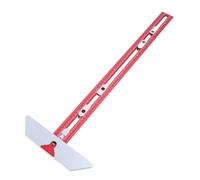 Hamwesh Righello Quadrato a T, Squadra per Falegnameria Portatile Leggera, Testa Regolabile Separabile Lavorata a CNC in Lega di Alluminio, Righello da Carpentiere con Fori Precisi e Bilancia