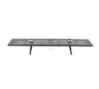 Hamwesh Ripiano Superiore TV, Bracci di Supporto Regolabili in Acciaio Supporto per Schermo Galleggiante Regge 6 Kg, Ripiano Multimediale con Strisce Protettive per Supporti Soundbar Sotto TV e Vari