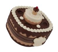 Hamwesh Riproduci Set di Impasti a Colori, Dessert in Plastica Gioca Strumenti di Pasta con gli Accessori per le Tavoli della Simulazione per Bambini, Candele Luminose (BROWN)