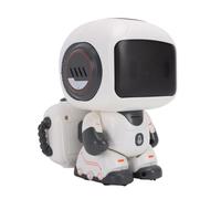 Hamwesh Robot Intelligenti per Bambini, Robot Programmabile con Telecomando Che Cammina, Scivola e Balla, RC Interattivi con Controller Rimovibile, Luci Colorate Sul Viso (GREY)