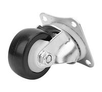 Hamwesh Rotella Orientabile TPU 2in con Cuscinetto 6001ZZ, Ruota per | Rullo flessibile resistente all\'usura, base di fissaggio a 4 fori, per ruota del carrello degli attrezzi, tessuti, ruota