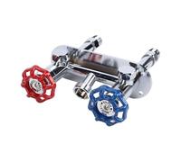 Hamwesh Rubinetto Esterno Antigelo, Rubinetto per Acqua Calda e Fredda in Ottone Resistente Al Gelo, Bavaglino per Tubo Flessibile 1/2" NPT X 3/4" GHT Esterno Antigelo,