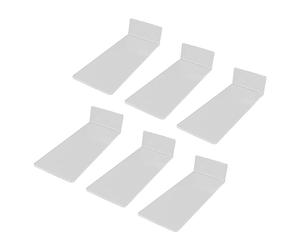 Hamwesh Scaffalatura Galleggiante per Scarpe, Set da 6, Rack a Muro in | Supporto per vetrina per sneaker, bordi arrotondati, inclinazione da 3 a 5 gradi, soggiorno, camera da letto, sala giochi,