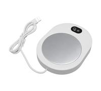 Hamwesh Scaldatazze da caffè, Scaldatazze da caffè a Temperatura Costante 13W 50C, Scaldabevande Elettrico con Design in Alluminio Riscaldante Sicuro per la Maggior Parte delle Tazze, Scrivania,