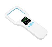 Hamwesh Scanner per Chip per Animali, Scanner per Microchip per Animali a Doppia Frequenza 134,2 Khz 125 Khz, Lettore Universale di Chip per con Display OLED e Trasferimento Dati USB per Cliniche