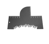 Hamwesh Scheda di Potenziamento per Barbieri, Strumento Riutilizzabile per Modellare L'attaccatura dei Capelli con Indicatori di Misurazione e Spray Colorato, Strumento di Allineamento