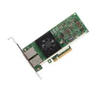 Hamwesh Scheda di Rete 10GBE, Dual RJ45 Porta 10 Gigabit Ethernet Adapter con Supporto FCOE ISCSI LAN per Server SLES PowerEdge Modelli Compatibili