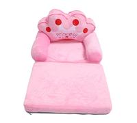 Hamwesh Sedia per Bambini, Tiara Principessa Rosa Divano Letto Pieghevole Divano Trasformabile in Morbido Peluche Comoda Sedia per Bambini, in Peluche per con Rivestimento Lavabile Rimovibile per