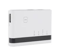 Hamwesh Servitore di stampa USB 2.0, modalità autonome wireless 2.4G cablate, LAN Bridge Sharing Print Server con 10/100Mbps, per la condivisione di 4 stampanti USB su rete locale (Spina europea)