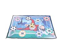 Hamwesh Set da Gioco per Pallone da Calcio, Gioco di Calci e Lanci 2 in 1 con Porta Pieghevole in Flanella e Pallone da Calcio, per Porta da, Giocattolo da per Bambini 3-8 Anni per Interni Ed
