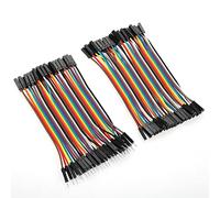 Hamwesh Set di Cavi Jumper Portatili 10 Cm a 40 Pin M a F/M a/F a F per Breadboard e Facili Usare per la Costruzione o la Riparazione