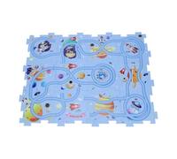 Hamwesh Set di Macchinine da Corsa Puzzle, Set di Macchinine da Pista Puzzle a Tema Spaziale, da Gioco per Piste per Bambini con Modello di Aeroplano Interattivo e Accessori da Pista da 12 Pezzi per