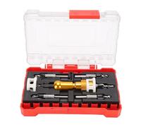 Hamwesh Set di Punte per Trapano Svasatore, 5 Pezzi con Fermo di profondità e Chiave per la Lavorazione del Legno, Plastica e Legno, Controllo della profondità Regolabile, Costruzione Durevole