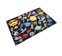 Hamwesh Set di Storie di Board in Feltro Esterno, Kit di Apprendimento del Solare da 45 Pezzi con Ganci per i più Piccoli, Galassia Interattiva per Bambini