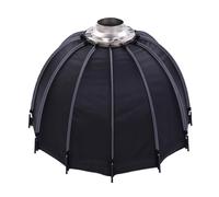 Hamwesh Softbox a Ombrello, Softbox con Design Parabolico Profondo Pieghevole da 25,6 Pollici con una Sola Pressione per Lampeggiatore, Portatile con Doppi Strati di Diffusione Griglia a Nido d'ape