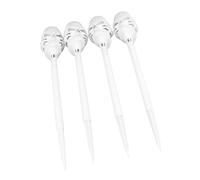 Hamwesh Solar Halloween Lights, 4 Pezzi Light Skull Solar Torch con Tremolante per Decorazioni per Il Sentiero del Giardino Esterno