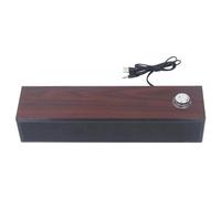 Hamwesh Soundbar per Computer, Controllo Volume Altoparlanti Desktop Subwoofer Doppio in Legno, Altoparlanti USB con AUX da 3,5 Mm e Plug and Play per Home Theater PC Laptop Monitor Proiettore
