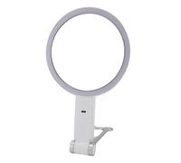 Hamwesh Specchio per Trucco Illuminato, Specchio per Trucco Ingranditore 10X Bifacciale Compatto Portatile con Illuminazione a LED Regolabile per Applicare Rossetto Modellare Sopracciglia Cura della