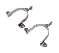 Hamwesh Speroni per Cavalli in Acciaio Inossidabile, 13,5x8,9x3cm, Rotella | Speroni per stivali da cowboy con bocca a forma di U, diametro interno 8 cm, design con paraurti, per allenamento equestre,