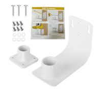 Hamwesh Staffa per Mangiatoia per Uccelli per Montaggio a Parete, Acciaio Inossidabile Resistente agli Agenti Atmosferici, Design Versatile a Doppio Slot con Aderenza per Pali di Recinzioni Esterne