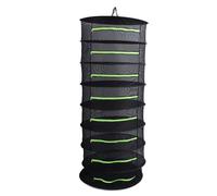 Hamwesh Stendino per Erbe, Rete Pieghevole con Cerniere Verdi Stendino per Erbe, in Rete con Anelli in Acciaio Inossidabile per Essiccare Semi Frutta Verdura Fiori Pesce (8 strati)