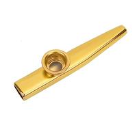 Hamwesh Strumento Musicale Kazoo Easy Learn in Metallo per Chitarra, Accompagnamento Ukulele, Lega di Alluminio, Colore Oro (GOLD)