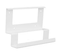 Hamwesh Supporto per Router, Kit di Montaggio a Parete 2 in 1 Salvaspazio in Acciaio Legato per Router di Terza Generazione e Alimentatore, Staffa per Alimentatore con Area di Stoccaggio dei Cavi per