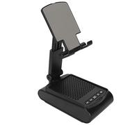 Hamwesh Supporto per Telefono Cellulare con Altoparlante, Supporto per Telefono con Base Antiscivolo BT 5.1, Amplificatore per Altoparlante Mobile con Riproduzione USB Microfono Integrato per Ufficio