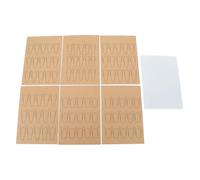 Hamwesh Tappetino per Esercitazioni per Nail Art, Foglio per Esercitazioni per Unghie Riutilizzabile Lavabile Trasparente su Entrambi i Lati 2 Set di Fogli con Tappetino per per Nail Art per
